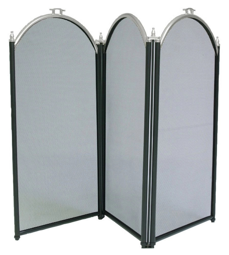 1pz parascintille 3 ante bordo cromo satinata  98xh60 cm cod:ferx.93084