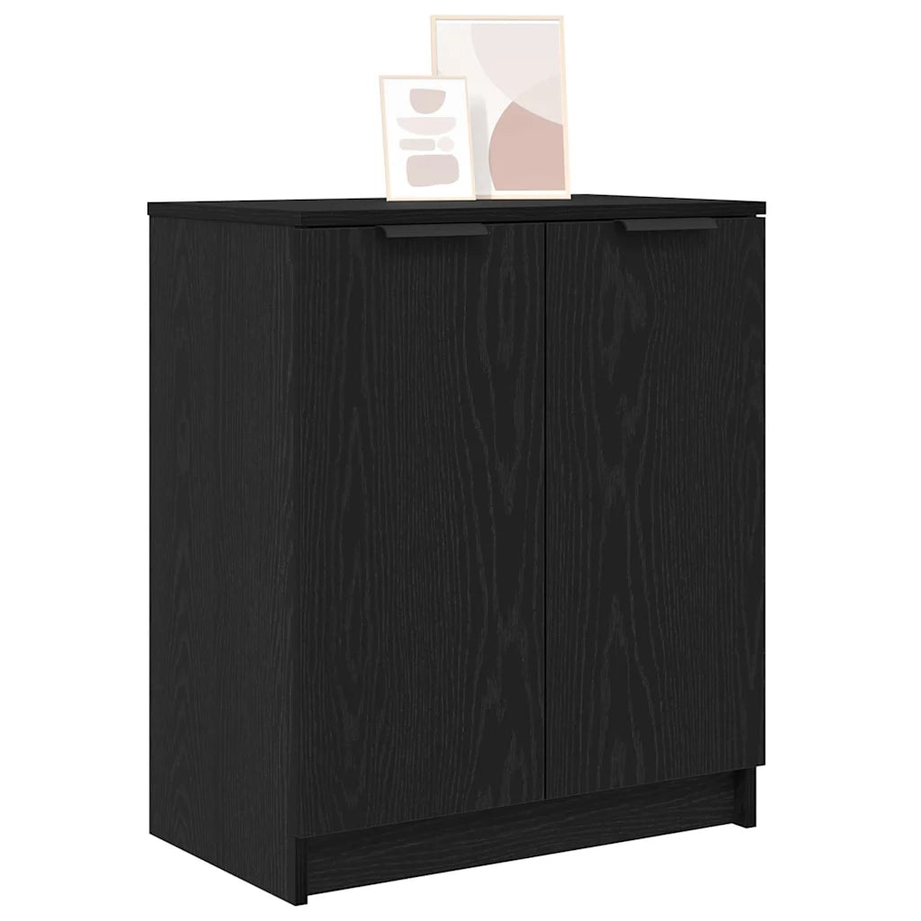 Mobile per scarpe Rovere Nero 59 x 35 x 70 cm Legno multistrato 862100