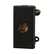 Connettore Presa TV Femmina Colore Nero Compatibile Con Bticino Axolute