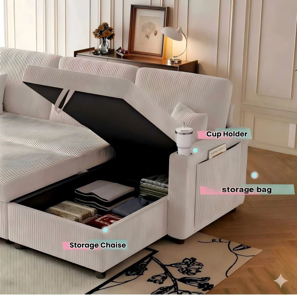 Divano Angolare Letto con Contenitore ¨C Xylo ¨C Modulare, Chaise Longue