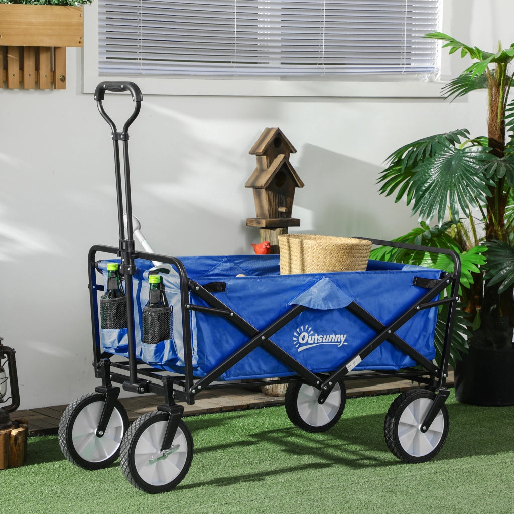 Carrello da giardino pieghevole ¨C zephmum ¨C 68 kg capacit¨¤ di carico