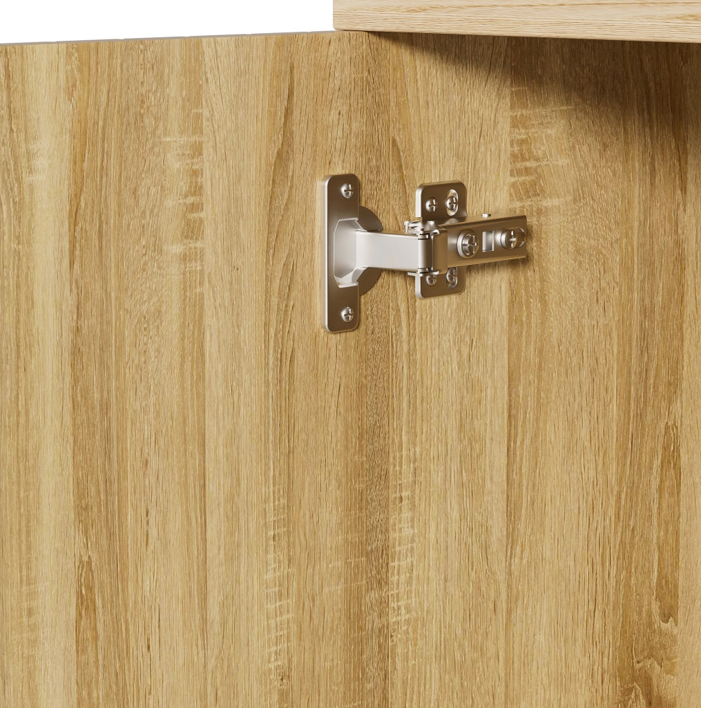 Mobile contenitore in legno 160x36x94 cm con 4 ante e 4 cassetti
