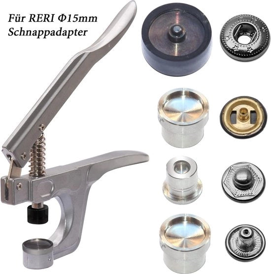 Drukknopen con punta 40 set 15 mm drukknopen nere per Leathercraft Jacket handtas portafoglio