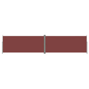 Tenda da sole laterale retrattile/schermo privacy per patio giardino terrazza balcone 220 x 1000 cm marrone 02_0007422