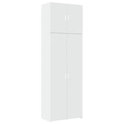 Credenza buffet cassettiera mobile contenitore organizer cucina soggiorno soggiorno alto 80 x 42,5 x 249 cm derivati ​​del legno bianco 02_0032776