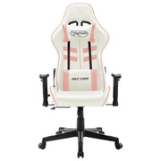 Sedia da Gaming | Sedia da e-sports Bianca e Rosa in Similpelle