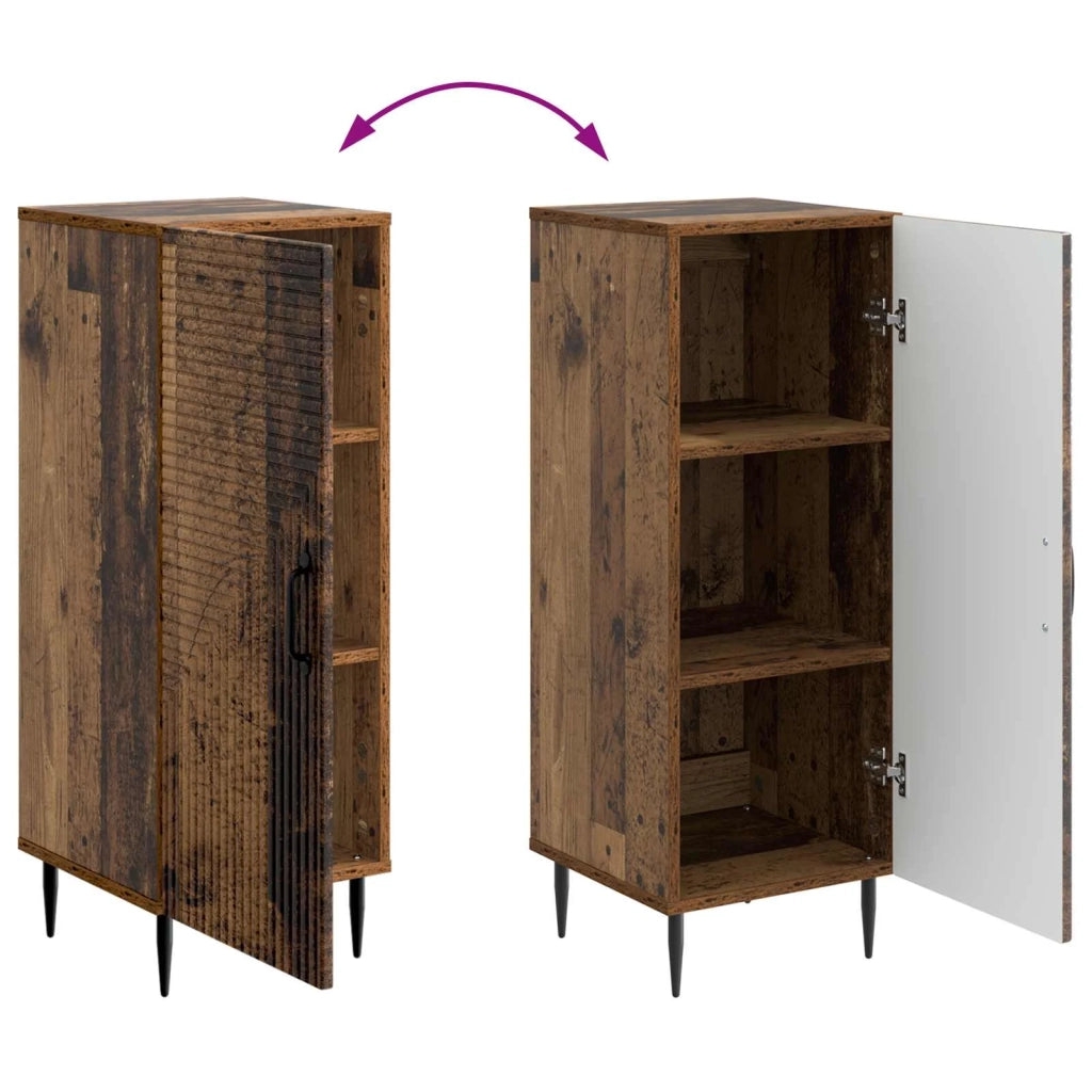 Credenza Legno antico 33 x 34,5 x 89,5 cm Legno ingegnerizzato