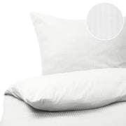 Set di biancheria da letto 155 x 200 cm in cotone a tinta unita bianco camera da letto stile classico