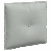 Cuscino per Schiena | Cuscino dorsale Grigio chiaro 50 x 45 cm Tessuto in Cords