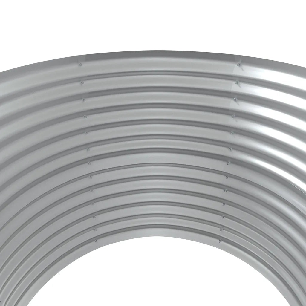 Letto Giardino Acciaio Zincato 100x100x68cm Argento 319057