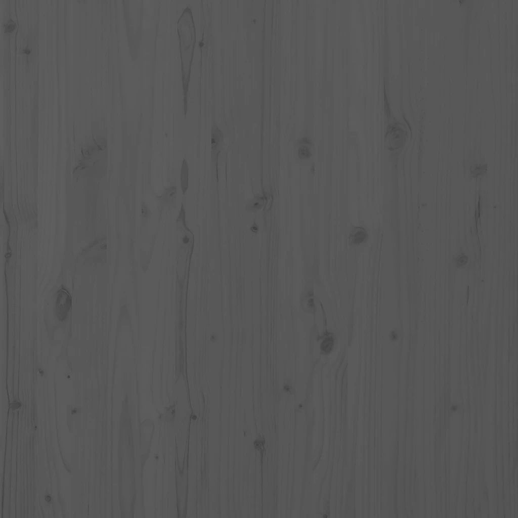 Testiera da Parete Grigia 156x3x91,5 cm Legno Massello di Pino 824690
