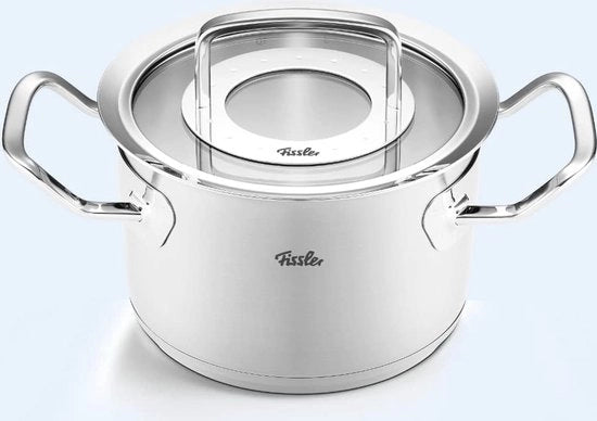 Pentola da Cottura 16 cm con Coperchio in Vetro - Perfetta per la Cucina Stellare