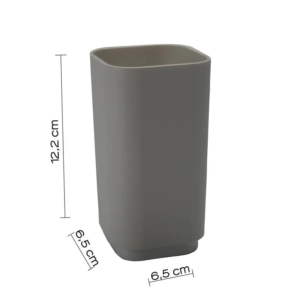 portaspazzolini d' appoggio GEDY linea Seventy in resina colore Grigio