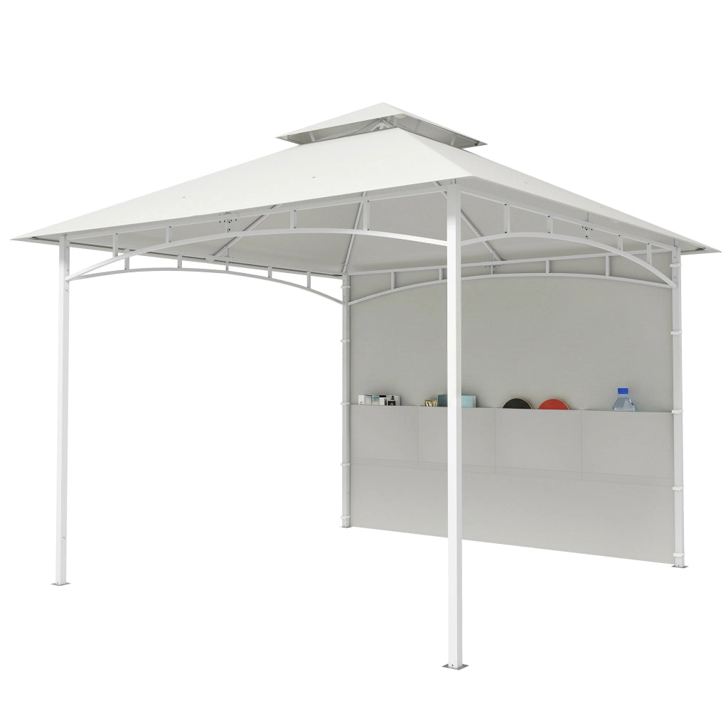 Gazebo da Giardino 3x3 m ¨C zephmum ¨C Metallo, Bianco Crema