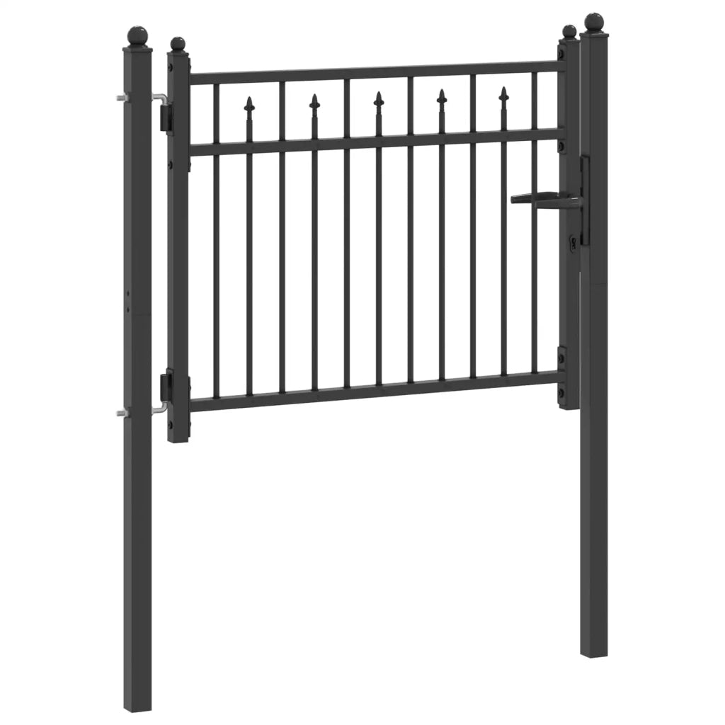 Cancello per recinzione HORST 100 x 75 cm Metallo Nero CFW5199529