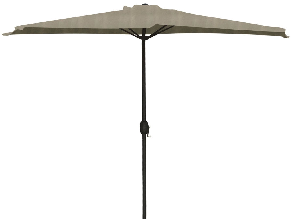OMBRELLONE ALUMINIO MEZZALUNA GRIGIO