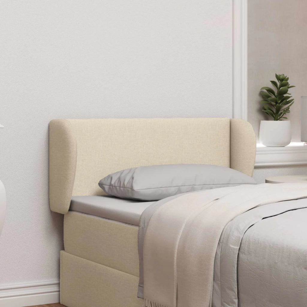 Orecchia della Testata Crema 40 x 23 x 6 cm Tessuto CFW2549275