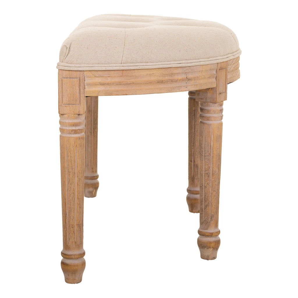 Panchina in legno marrone 62x45x48