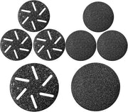 8 rotoli di sostituzione per il rimoschione della crosta per pedicure, set di 8 rotoli di sostituzione (4 standard e 4 extra grovi) per l'utilizzo con apparecchiature per pedicure elettriche