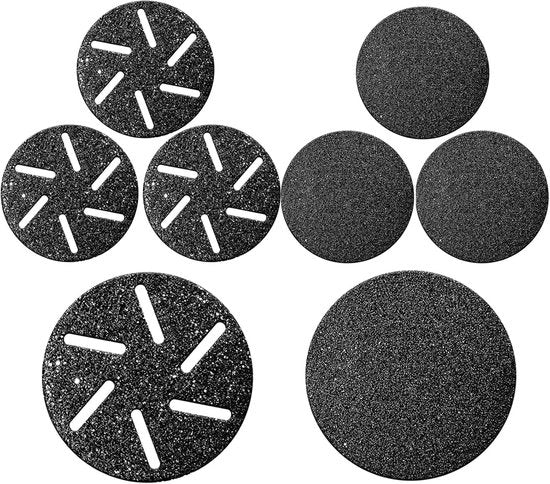 8 rotoli di sostituzione per il rimoschione della crosta per pedicure, set di 8 rotoli di sostituzione (4 standard e 4 extra grovi) per l'utilizzo con apparecchiature per pedicure elettriche