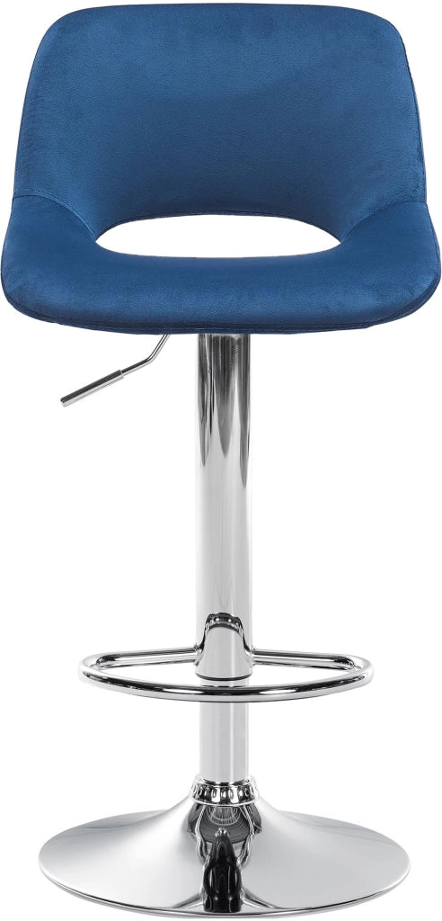 Barhocker Camden Samt chrom