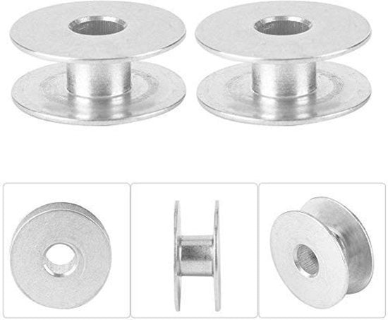 Accessori per macchina da cucire - Set di pulitori 100 pezzi - Materiale: alluminio - Accessori di ricambio - Adatto per tutti i modelli - Diametro 2 cm - Resistente agli urti - Componenti per macchina da cucire