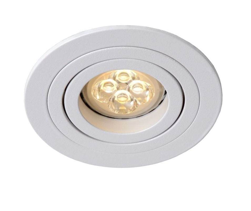 Faretto da incasso soffitto Lucide Tube GU10 bianco