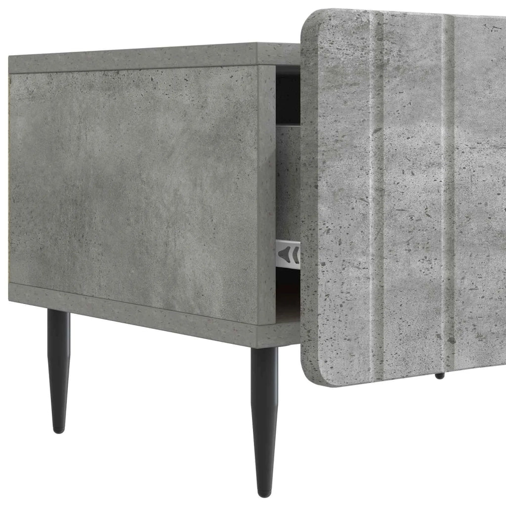 Mobile TV con cassetto Grigio Cemento 147 x 34,5 x 32 cm