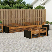 Set di divani da esterno 8 pz Naturale 3383512