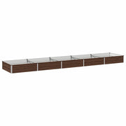 Letto rialzato da giardino Nero 400 x 80 x 24 cm 8006506