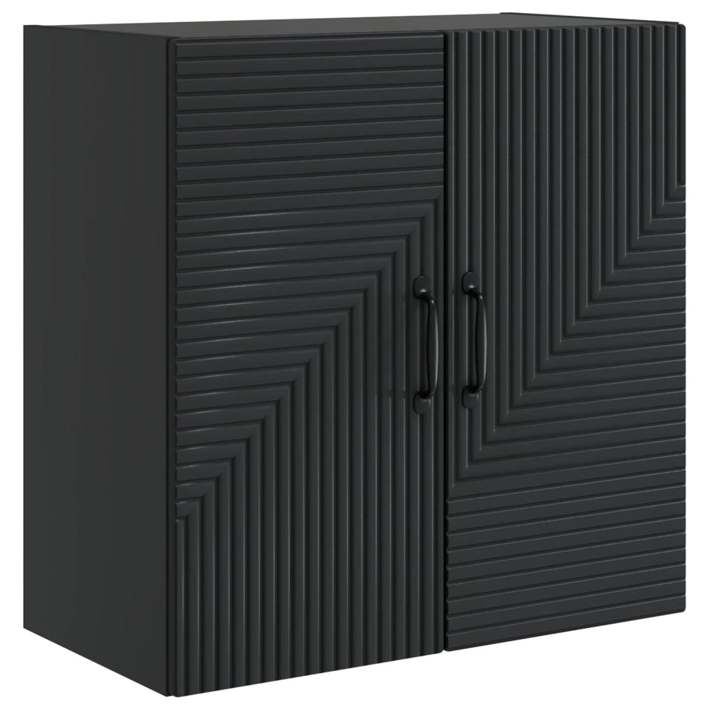 Mobiletto a muro Nero 59 x 31 x 60 cm Legno ingegnerizzato 898576