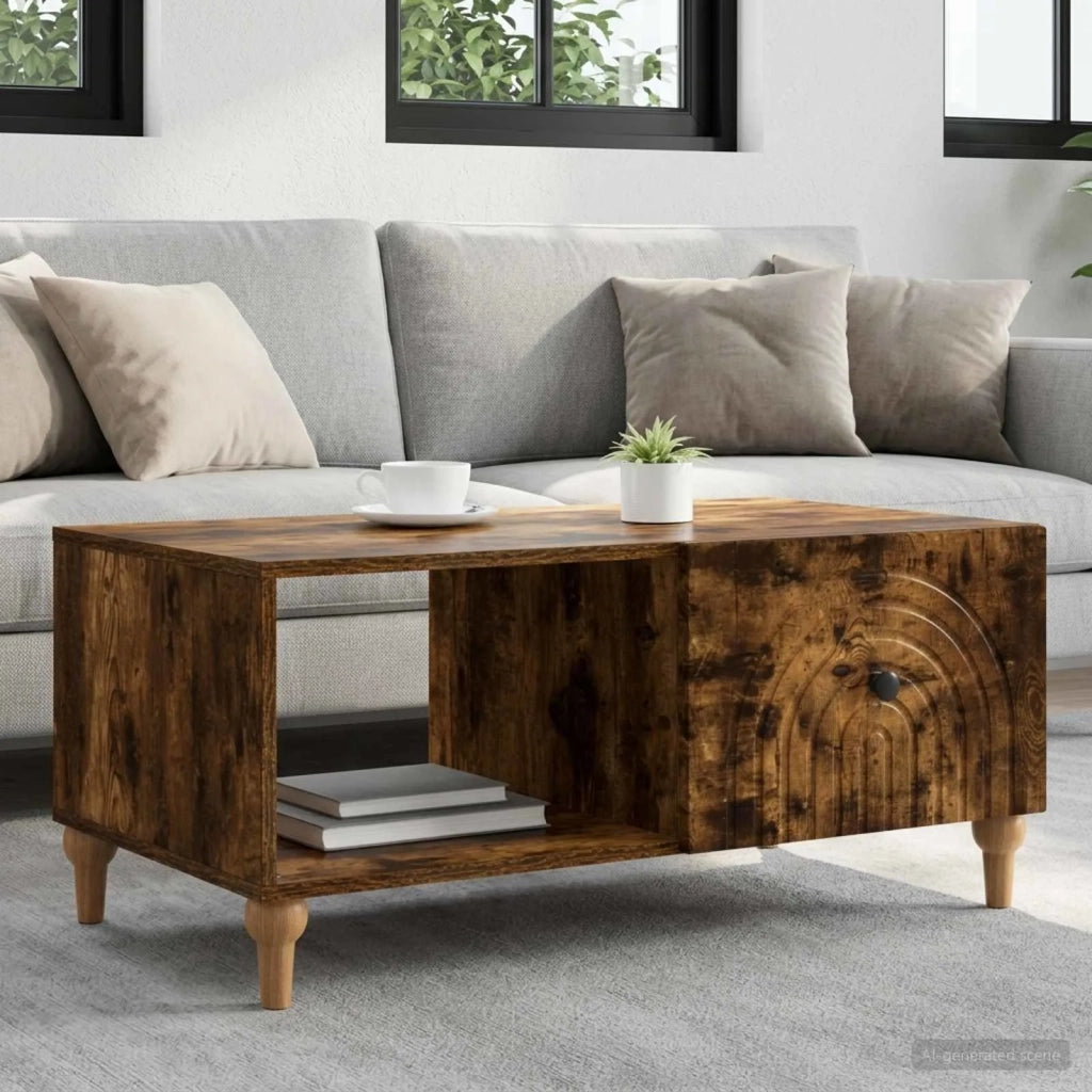 Tavolino da salotto Rovere Fumo 90 x 50 x 40 cm 894270