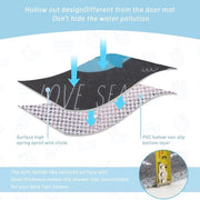 Pavimento antiscivolo in loofah, resistente alla muffa, 60 x 60 cm, lavabile - Per uso interno ed esterno nella zona bagno