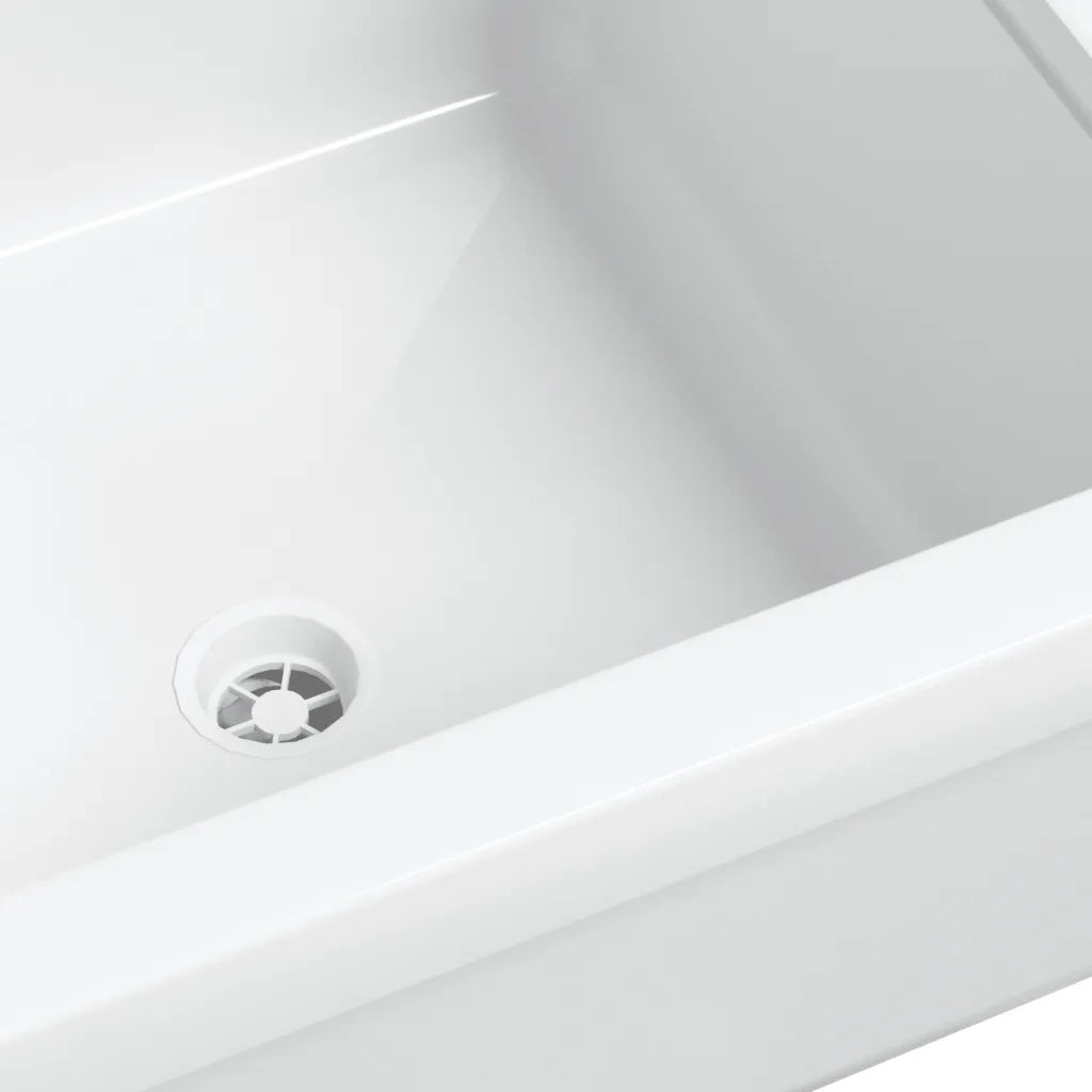 Lavabo a Parete Bianco 40x40x24 cm in Resina