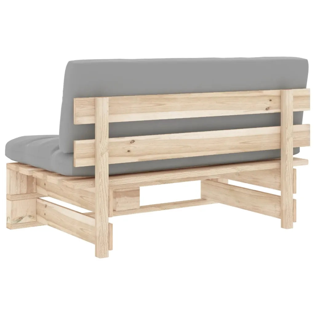 Divano Centrale Giardino-Sofa da giardino su Pallet in Legno di Pino Impregnato 768204