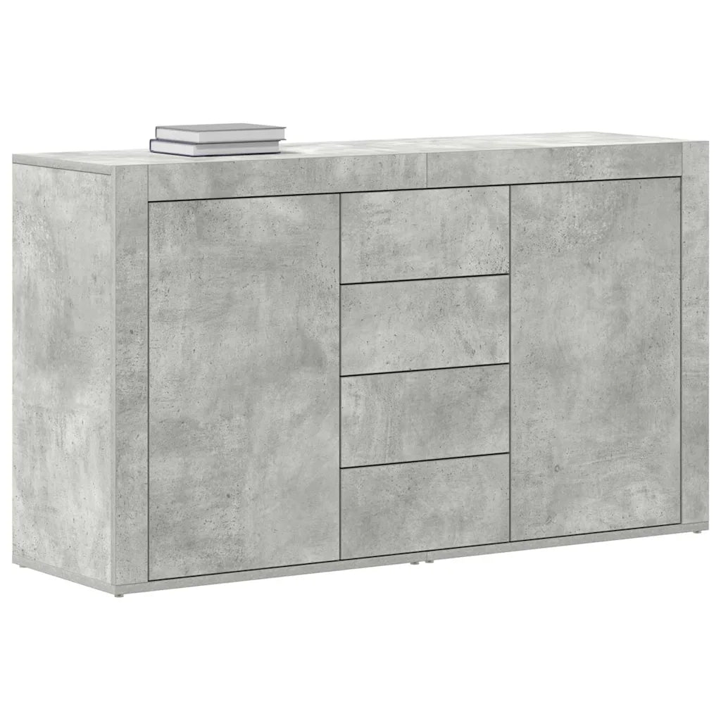 Credenza-Buffet-Armadio da cucina Grigio cemento 120 x 36 x 69 cm Legno multistrato