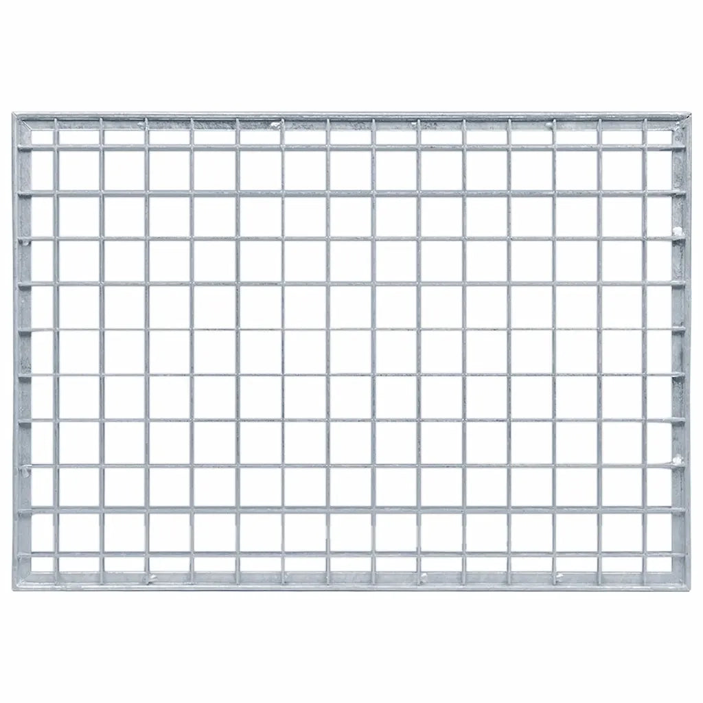 Grata Argento 50 x 35 x 2 cm Acciaio Zincato a Caldo 42018651