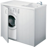 Cr smart lavatoio coprilavatrice 2 ante 60x109x92,5, bianco