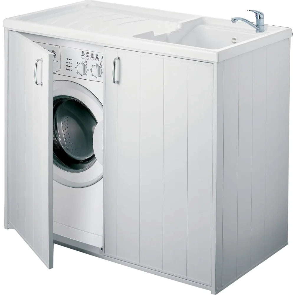 Cr smart lavatoio coprilavatrice 2 ante 60x109x92,5, bianco