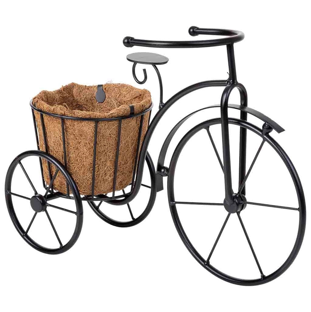 Portavaso per bicicletta nero, 40x15x29h cm