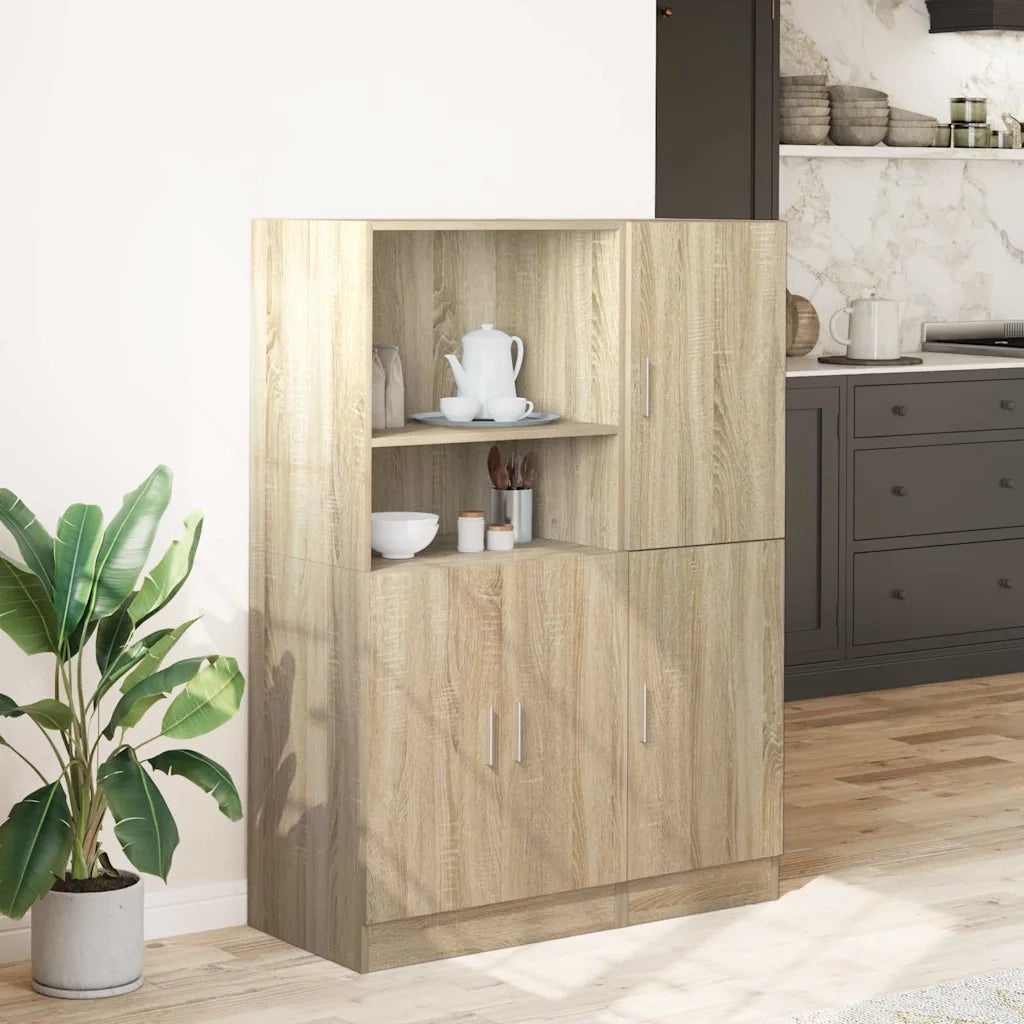 Set di Mobili da Cucina 2 pz Rovere Sonoma in Truciolato 3324144