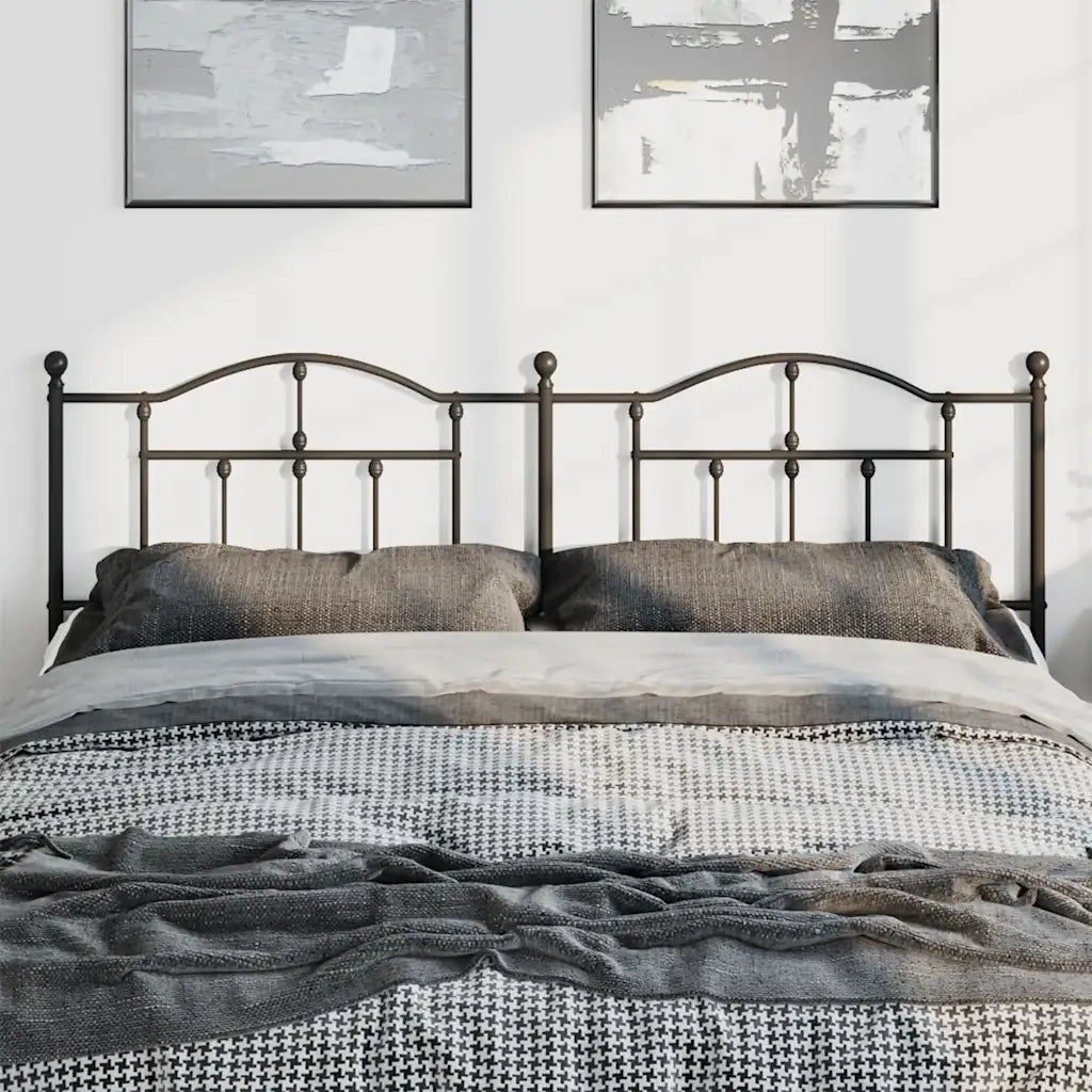 Testiera di Ricambio in Metallo Nero 180 cm 353475