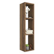 Belgrado, Mensola 3 Ripiani, 22x19x90h cm Marrone Noce
