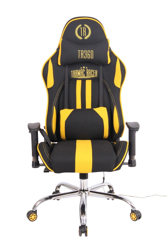 Sedia Ufficio Massaggiante Limit XM In Tessuto Nero/giallo