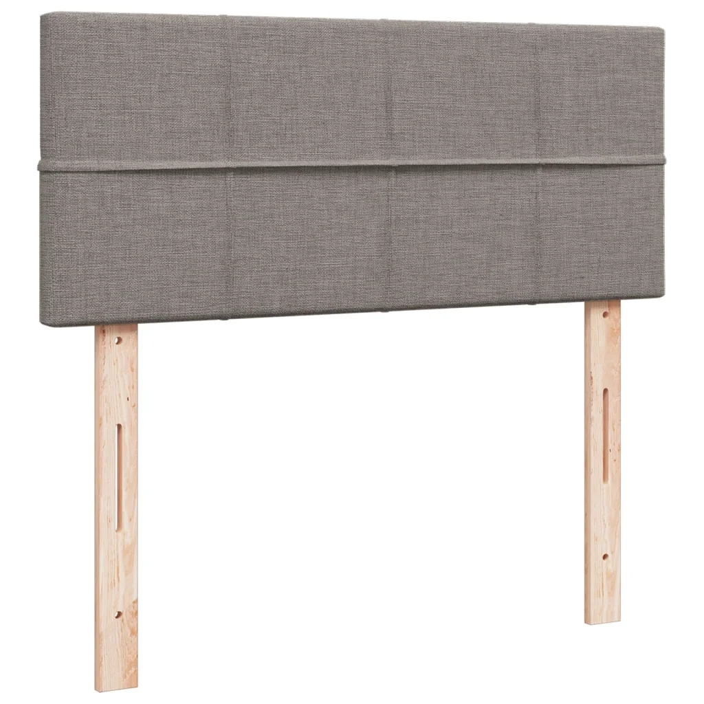 Giroletto a Molle con Materasso Tortora 120x200 cm in Tessuto