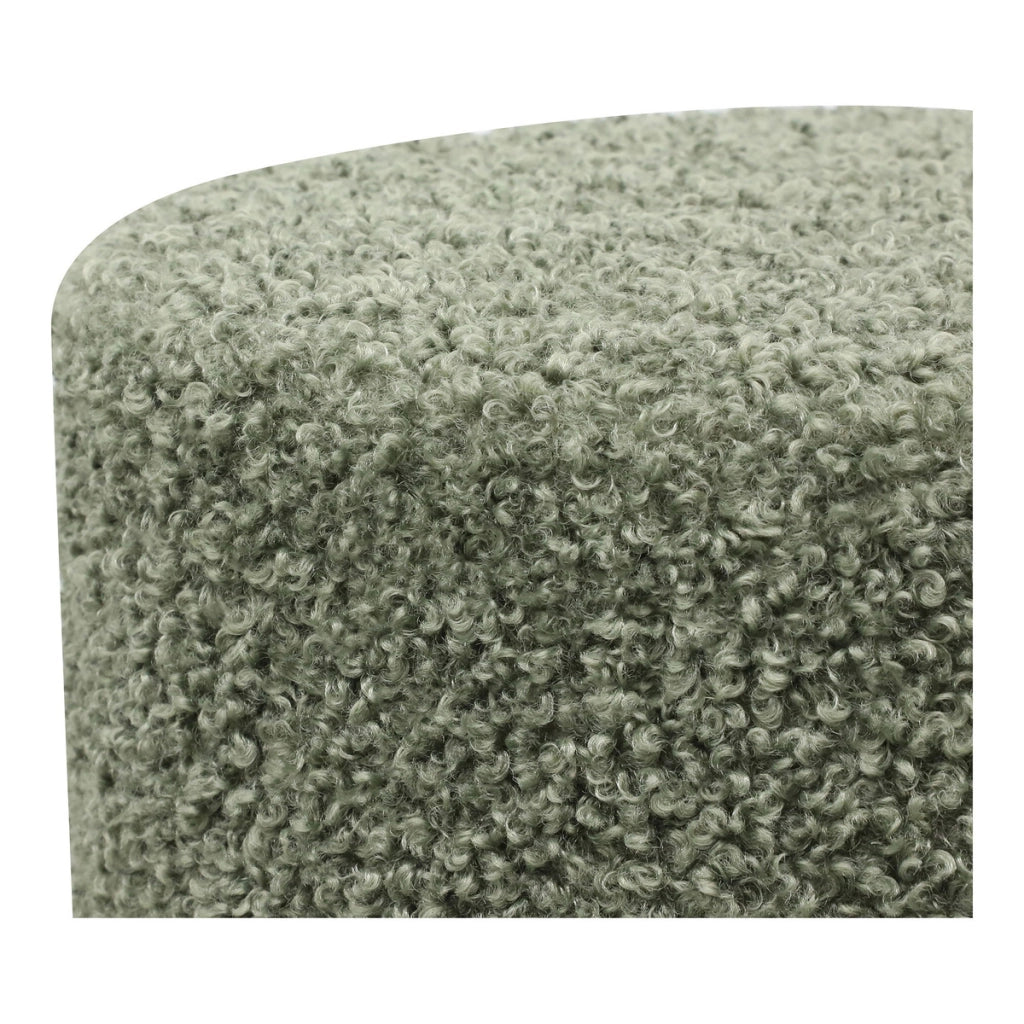 Pouf Ejby, Verde, Poliestere, 34x34x36 cm