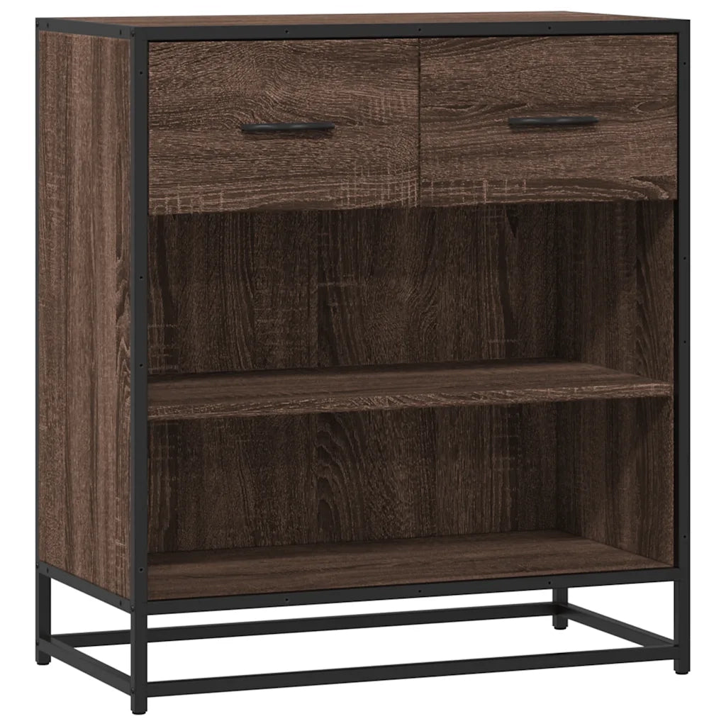 vidaXL Credenza Rovere Marrone 68x35x76 cm in Legno Multistrato