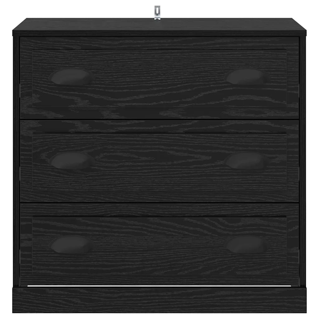 Credenza Rovere Nero 70 x 35,5 x 67,5 cm Legno multistrato 881354