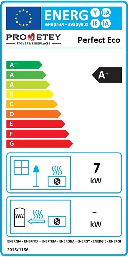 Stufa a legna con camino dritto Eco Perfect