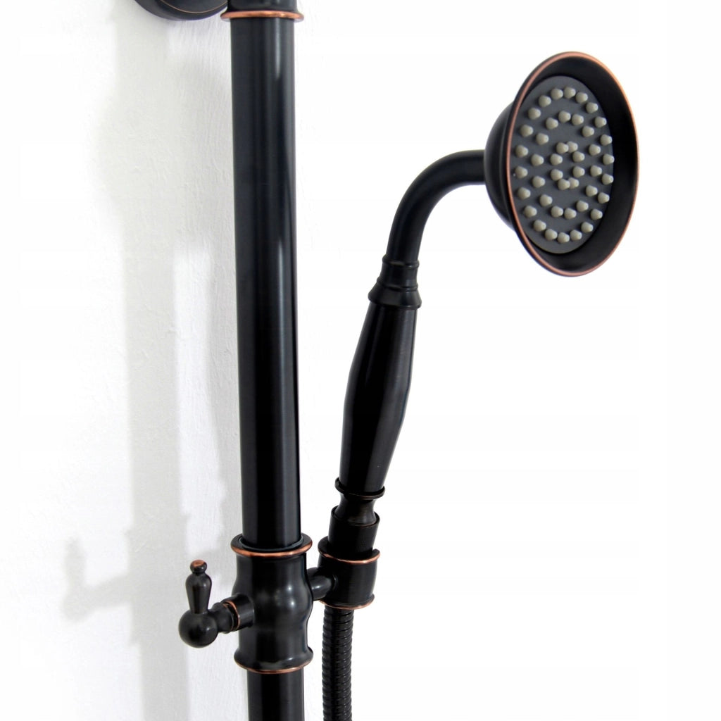 Set Doccia Con Beccuccio Rea Retro Old Black